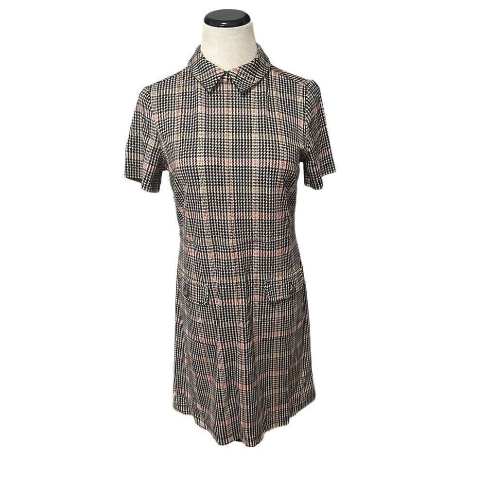 New! Loft Houndstooth Dress Sz S